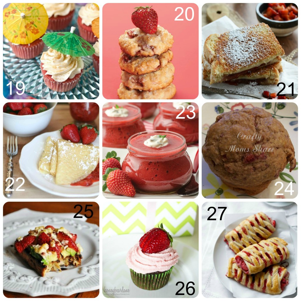 27 Strawberry Recipes from Busy Being Jennifer.com