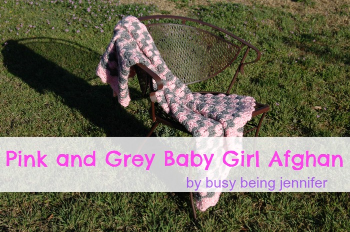 Pink and Grey Baby Girl Blanket