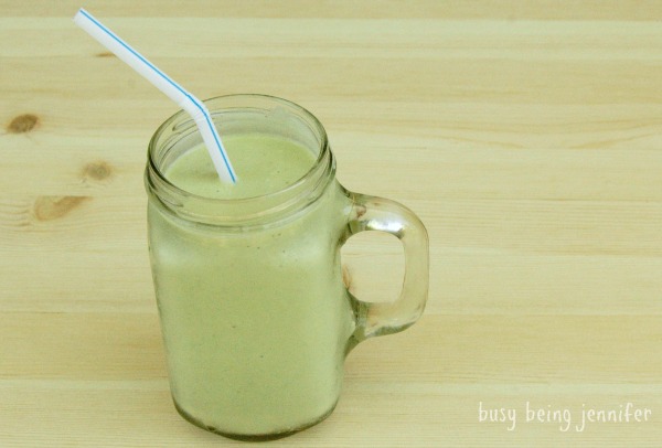 The best version of a green smoothie Avocado and Pistachio! ~busybeingjennifer.com