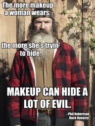 makeup can hide a lot of evil