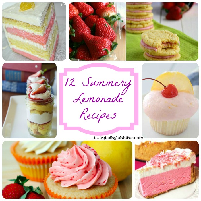 12 Summery Lemonade Recipes Perfect for your next party! busybeingjennifer.com