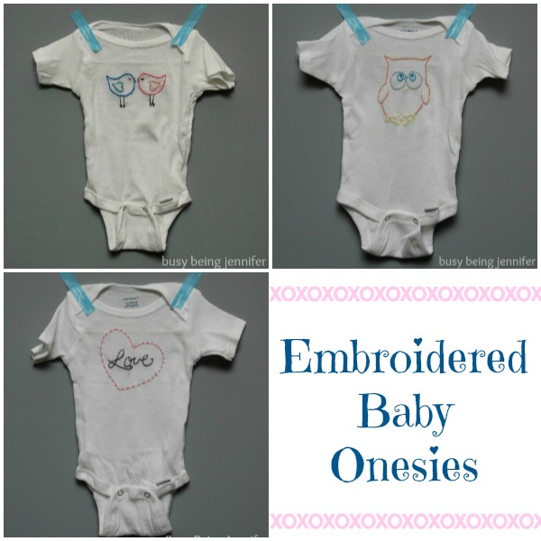 Embroidered Baby Onesies