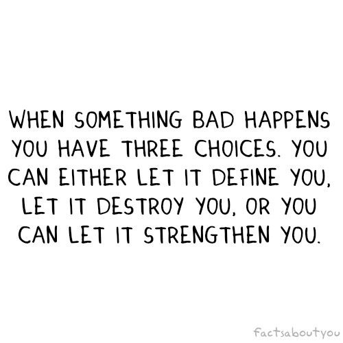 Let it strengthen you