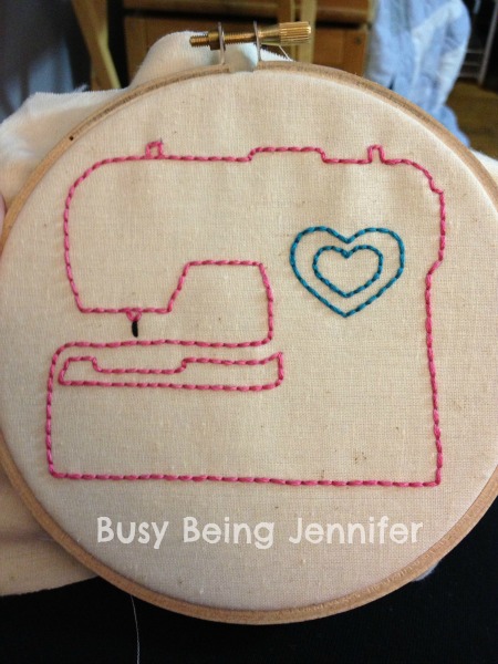 sewing machine! Busy Being Jennifer