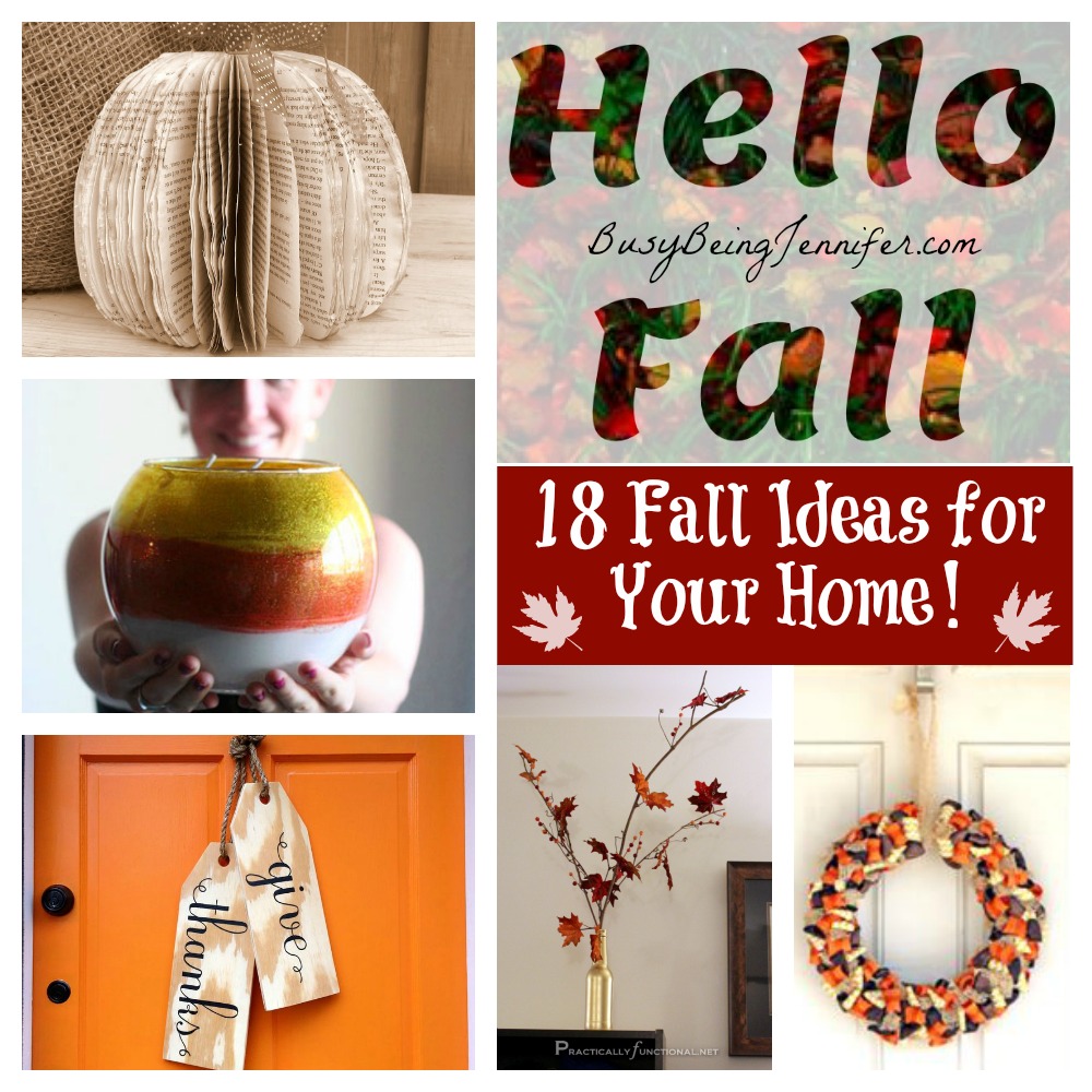 18 Fall Ideas for Your Home from BusyBeingJennifer.com