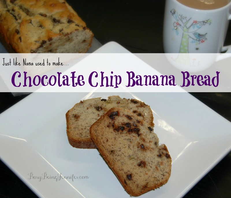 Chocolate Chip Banana Bread! - busybeingjennifer.com