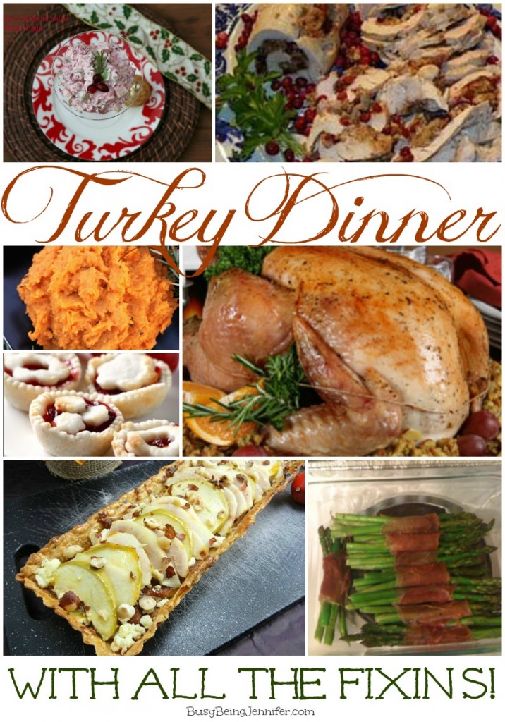 Turkey Dinner with all the Fixins - BusyBeingJennifer.com #turkeyDinner #Thanksgiving #Recipes