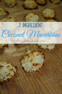 2 Ingredient Coconut Macaroons - BusyBeingJennifer.com