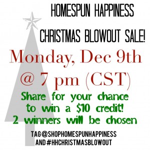 Homespun Happiness Christmas Blow Out Sale