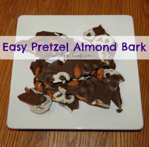 Easy Pretzel Almond Bark - BusyBeingJennifer.com