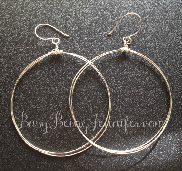 Lovely Silver hoop Earrings