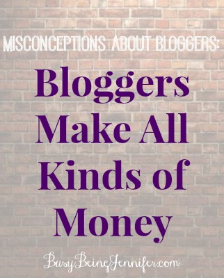 Misconception Bloggers make all kinds of money