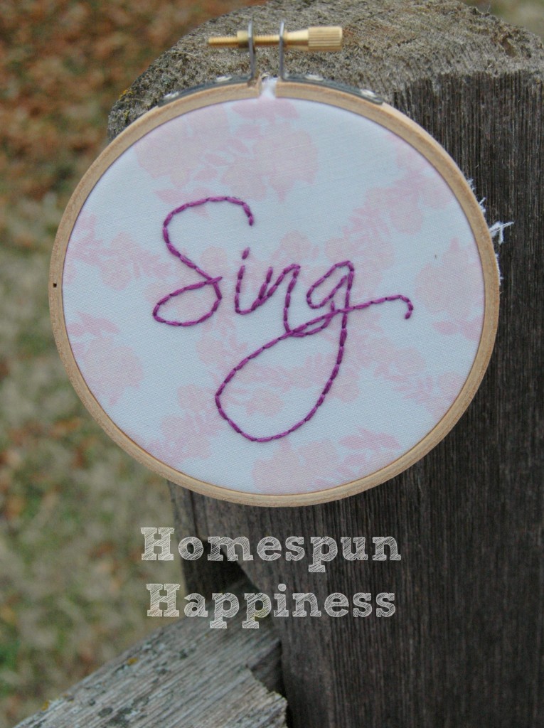 Sing Hoop 5 Inch 3 - Homespun Happiness
