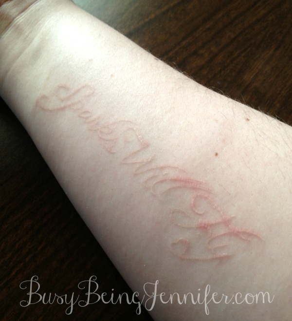 Almost Healed - White Ink sparks will fly - BusyBeingJennifer.com