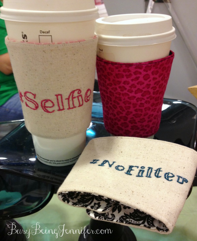 Adorable #Selfie Coffee Cozies -BusyBeingJennifer.com