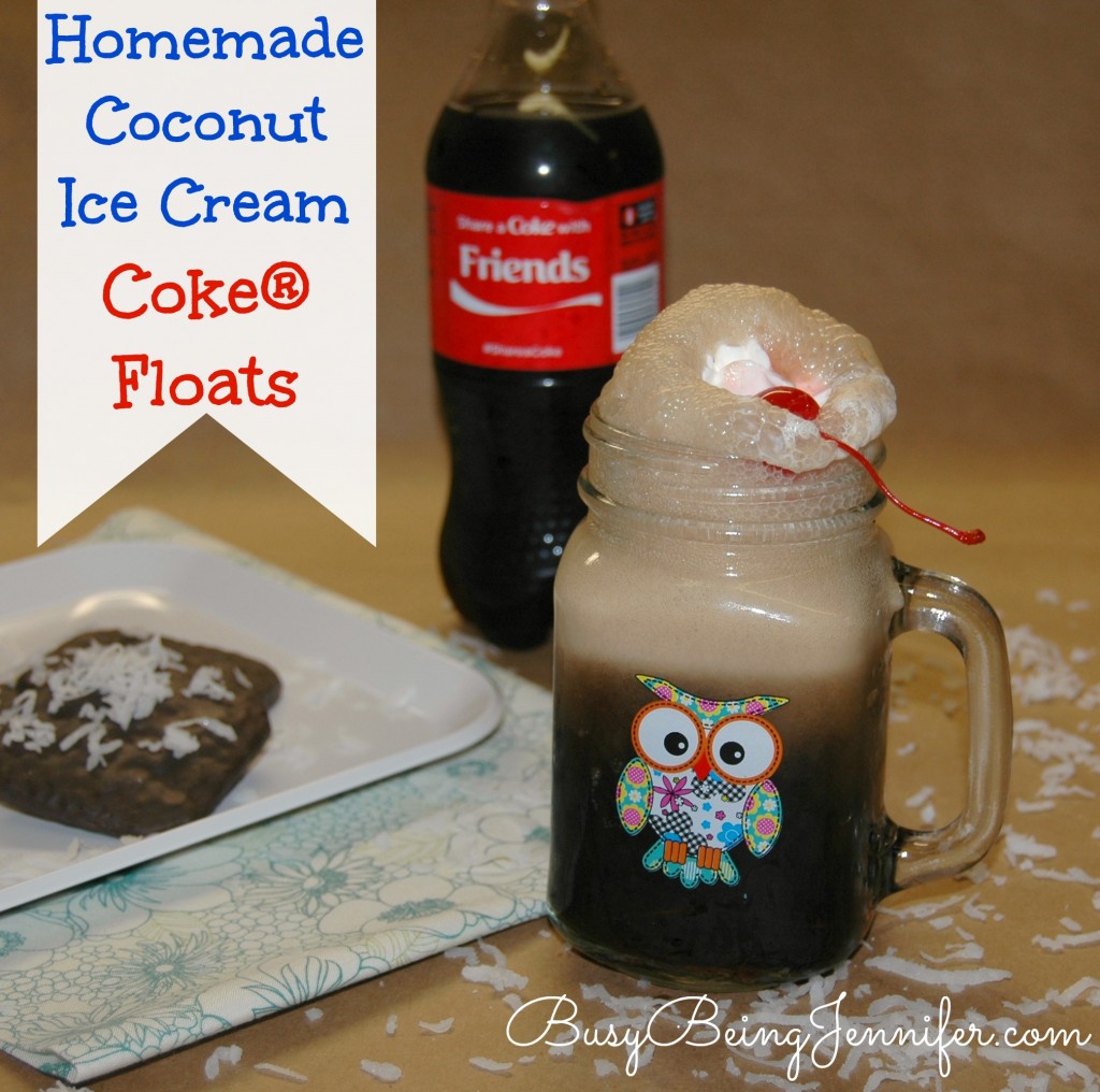 Homemade Coconut Ice Cream Floats from BusyBeingJennifer.com  #shareitforward #shop #homemadeicecream #recipe