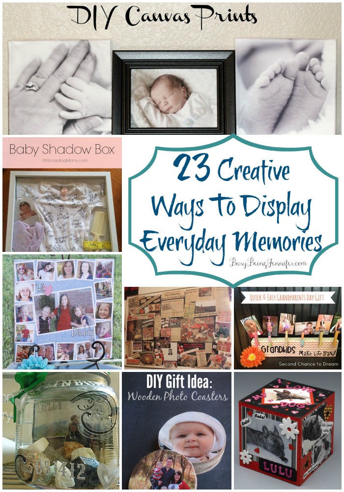 23 Creative Ways to Display Everyday Memories - BusyBeingJennifer.com