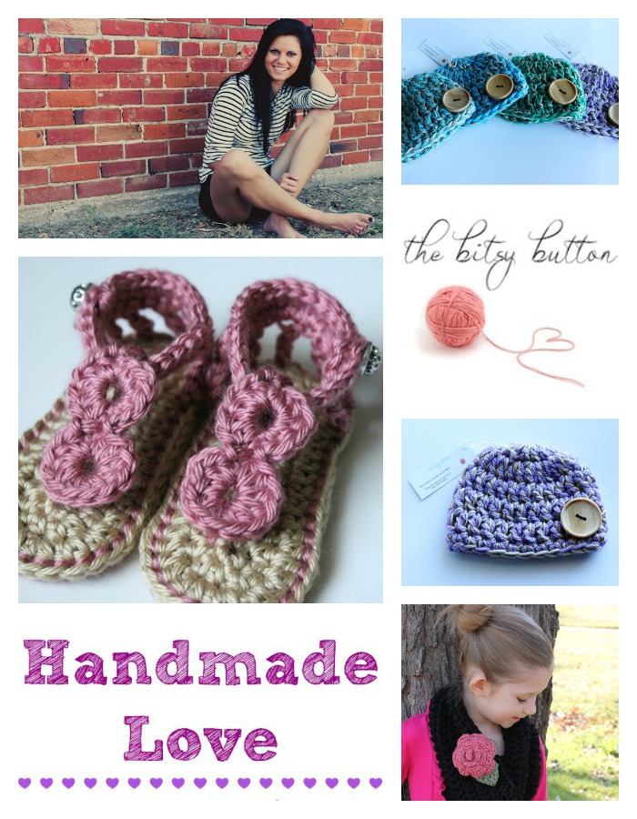 Handmade Love Featuring the Bitsy Button on BusyBeingJennifer.com