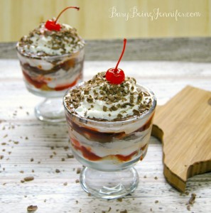 Yummy Black Forest Trifle - BusyBeingJennifer.com