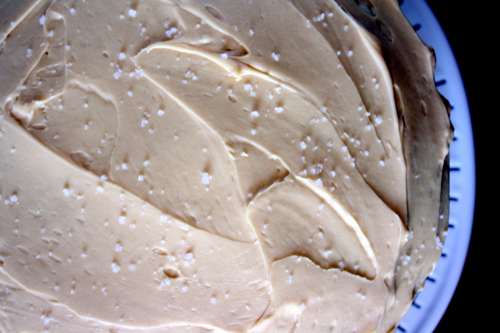 Chocolate Cake with Salted Caramel Buttercream - busybeingjennifer.com