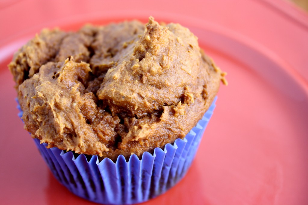 fluffy and moist, these 2 ingredient pumkin muffins are DELICIOUS! busybeingjennifer.com