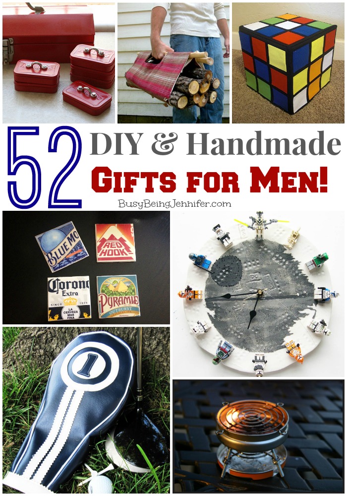 52 DIY Handmade Gifts for Guys - BusyBeingJennifer.com