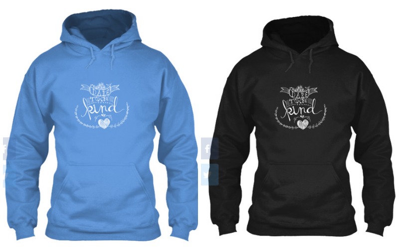 Dare To Be Kind - Hoodies for the Homespun Happiness Christmas Project - BusyBeingJennifer.com
