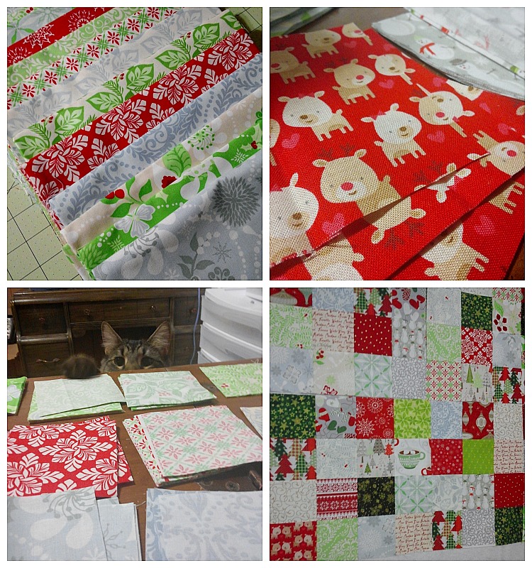 My 2014 Christmas Quilt in progress
