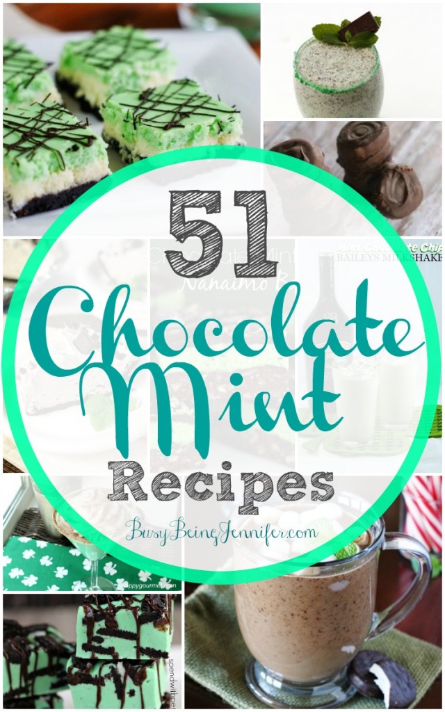 Chocolate Mint Recipes - BusyBeingJennifer.com
