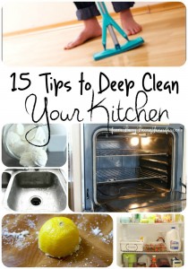 15 tips to deep clean your kitchen from busybeingjennifer.com