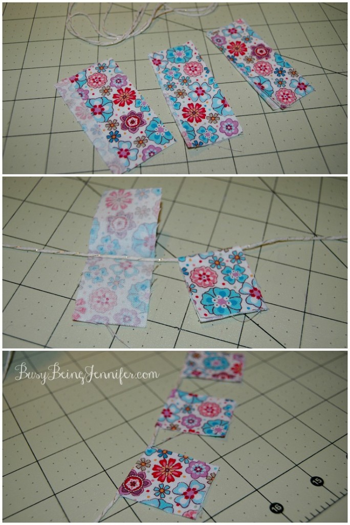 DIY Mini Fabric Bunting - BusyBeingJennifer.com