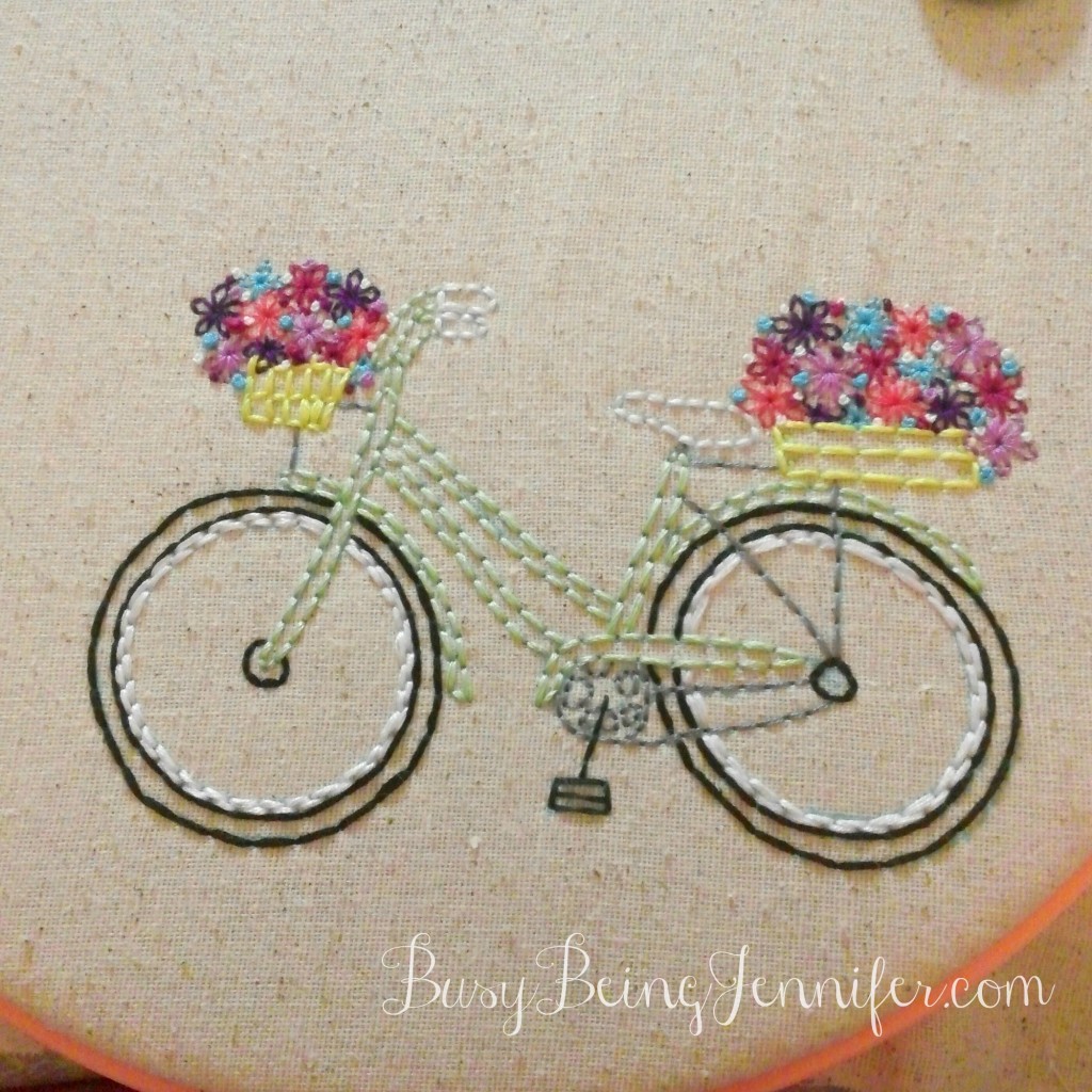 Stitched Bicycle  - Works in Progress - BusyBeingJennifer.com
