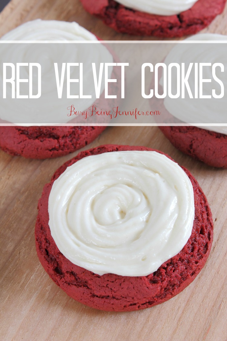 Red Velvet Cookies - BusyBeingJennifer.com