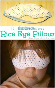 #101HandmadeDays Rice Eye Pillow - BusyBeingJennifer.com