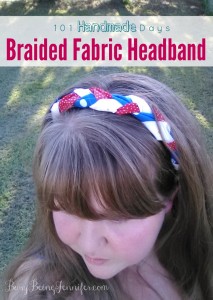 Braided Fabric Headband - BusyBeingJennifer.com #101HandmadeDays