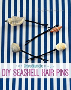 DIY Seashell Hair Pins - BusyBeingJennifer.com #101HandmadeDays