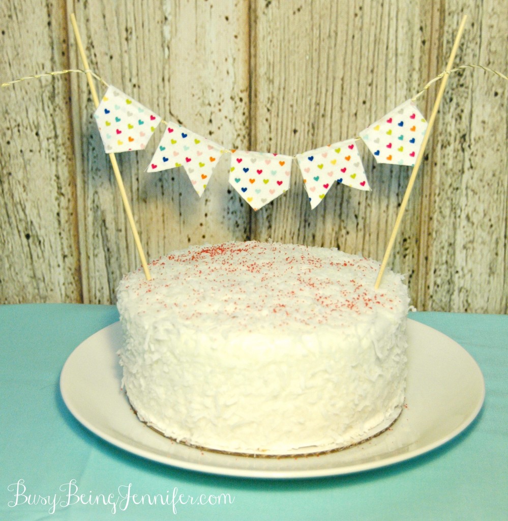 Mini Cake Bunting - BusyBeingJennifer.com #101handmadedays