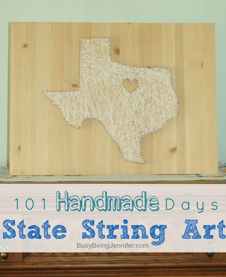 State String Art - BusyBeingJennifer.com #101handmadedays