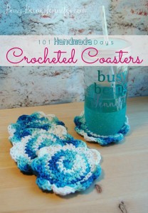 Crocheted Coasters - BusyBeingJennifer.com - #101HandmadeDays