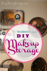 DIY Makeup Storage - BusyBeingJennifer.com