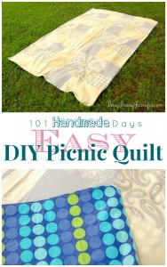 Easy DIY Picnic Quilt - BusyBeingJennifer.com #101handmadedays
