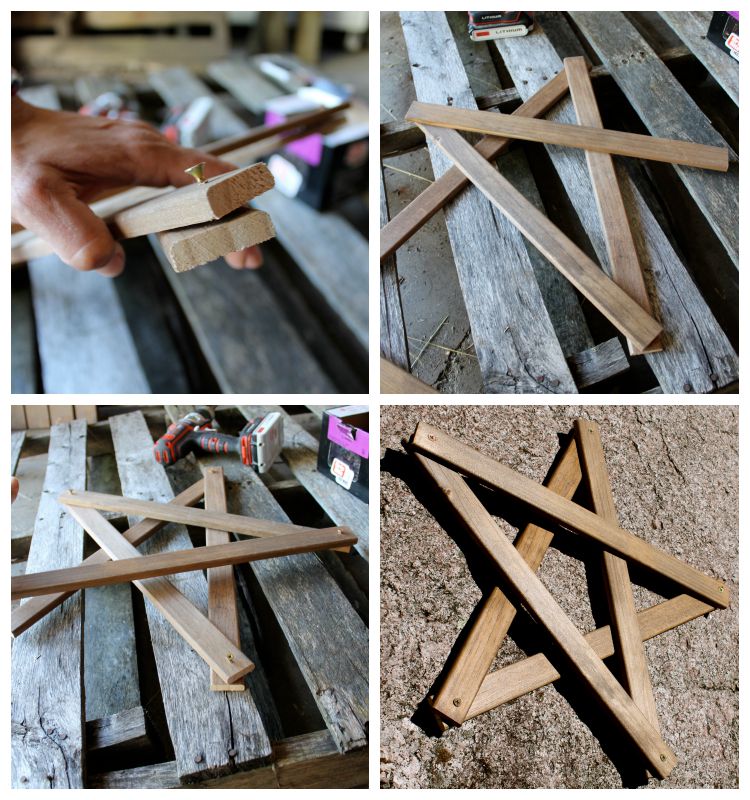 Rustic Wooden Star - BusyBeingJennifer.com #101handmadedays