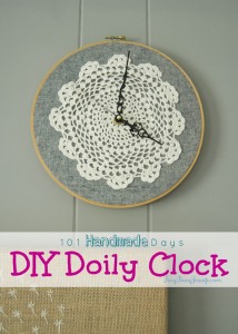 DIY Doily Clock - BusyBeingJennifer.com