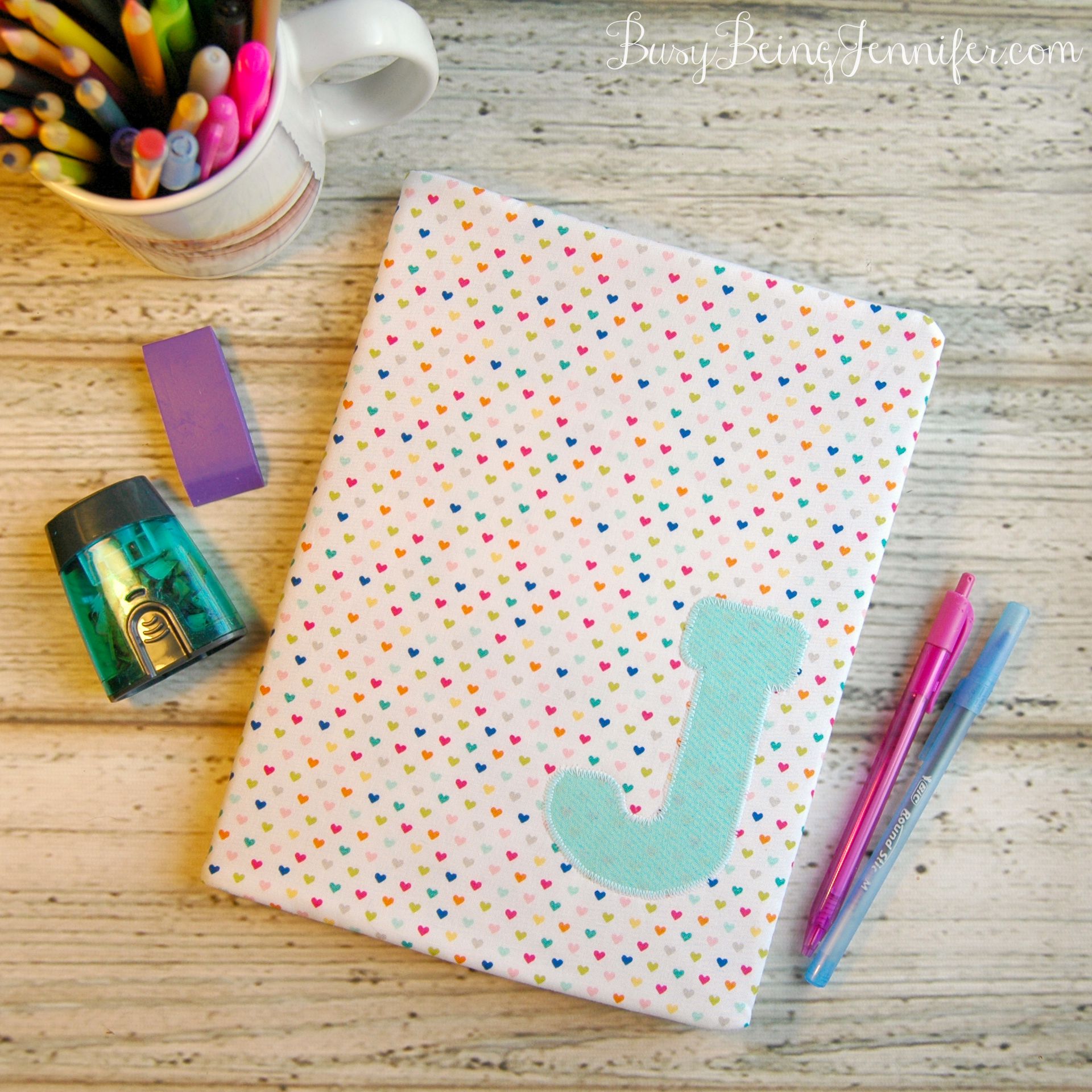101 Handmade Days DIY Notebook Cover Busy Being Jennifer