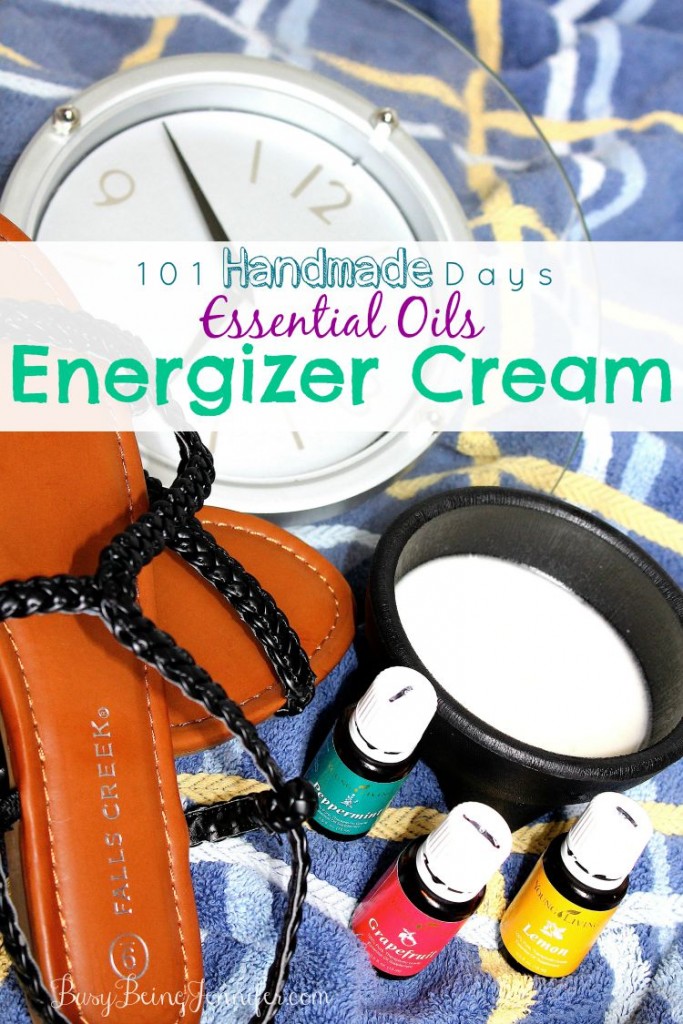 Essential Oils Energizer Cream - BusyBeingJennifer.com #101HandmadeDays