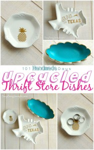 Upcycled Thrift Store Dishes - BusyBeingJennifer.com #101handmadedays