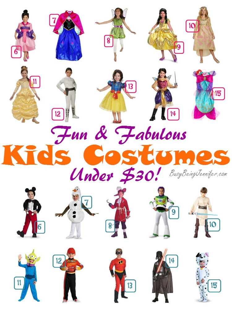 Fun and Fabulous Kids Costumes under $30 - BusyBeingJennifer.com