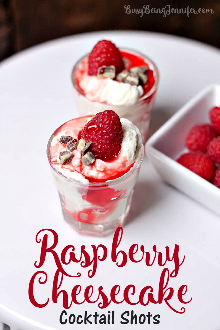 Raspberry Cheesecake Cocktail Shots - Busy Being Jennifer