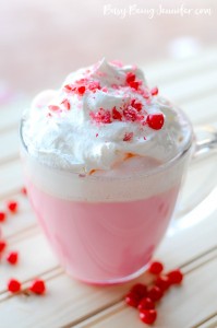 The most Delicious and Grown Up Cinnamon Bourbon White Hot Chocolate from BusyBeingJennifer.com