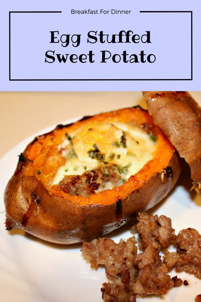 egg stuffed sweet potato